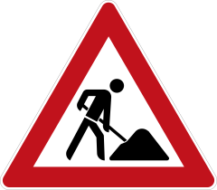 Baustellenschild Baustellenschild